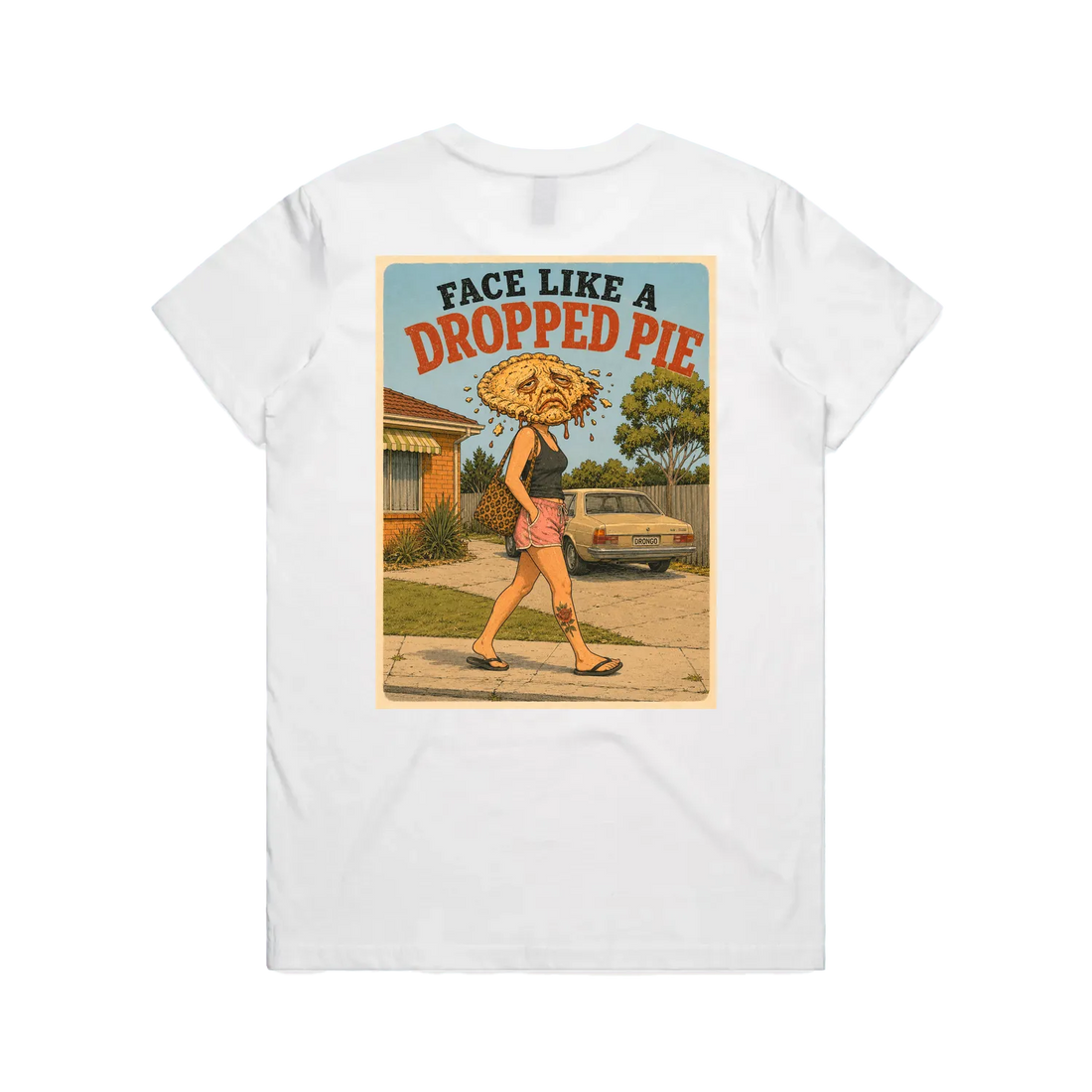 Face Like a Dropped Pie tee design