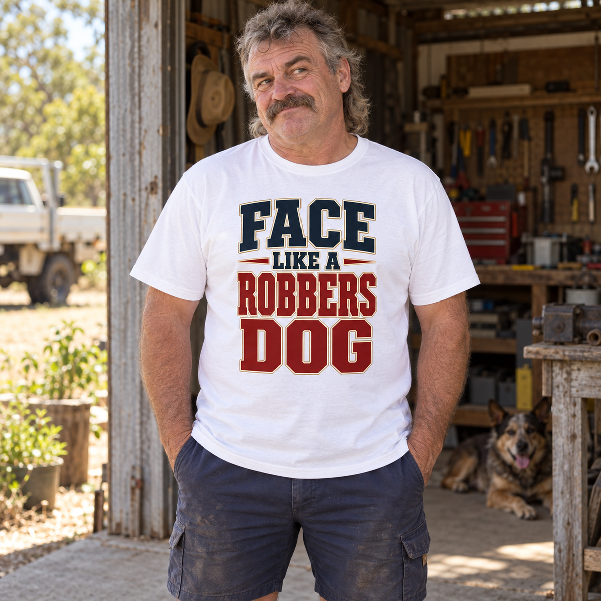 Face Like a Robbers Dog — T-Shirt
