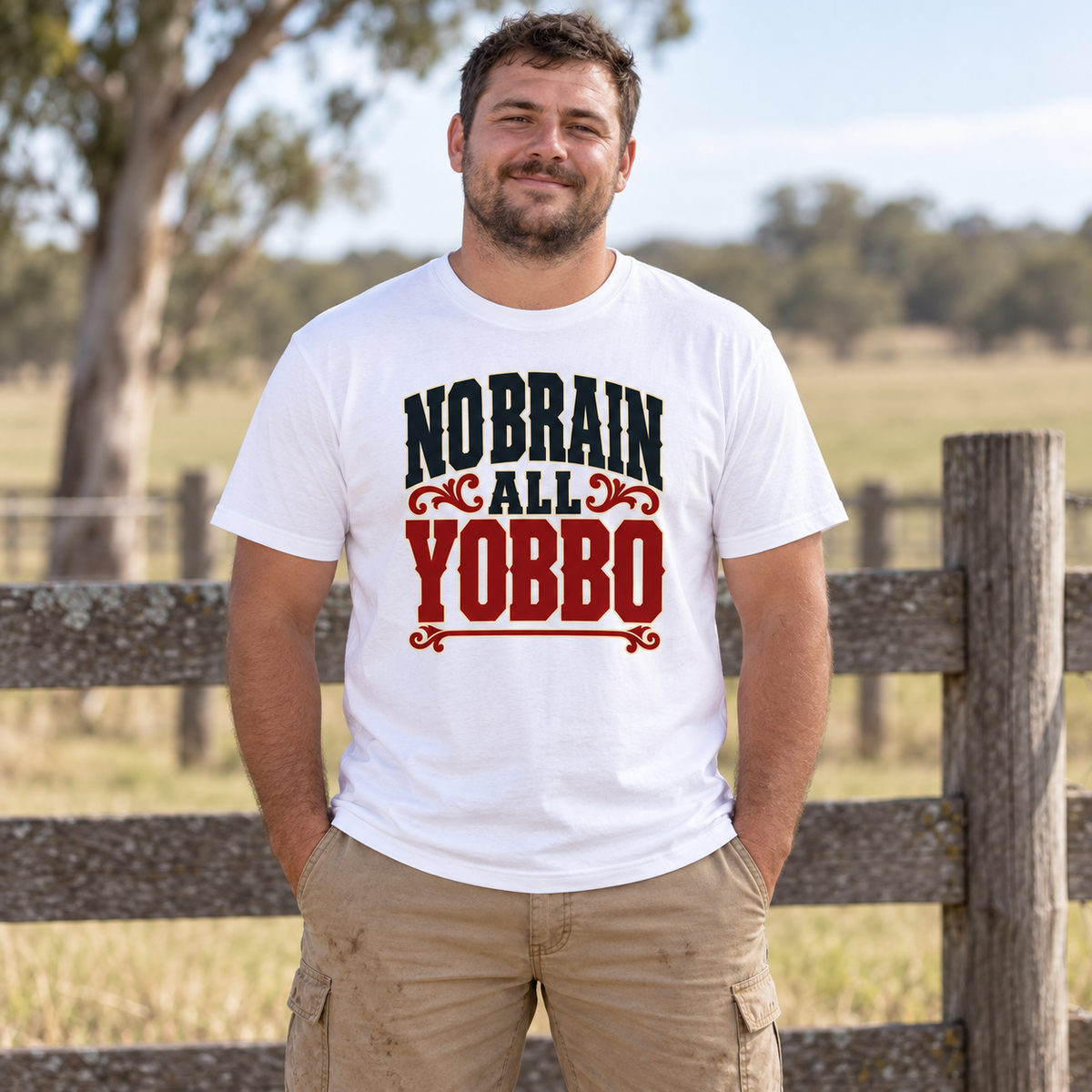 No Brain All Yobbo — T-Shirt