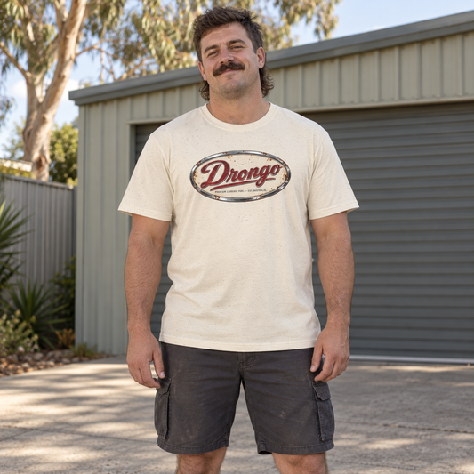 Drongo — T-Shirt — Australian bloke lifestyle mockup