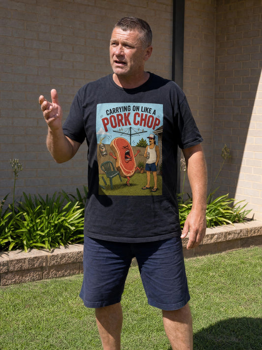 Carrying on like a Pork Chop — T-Shirt