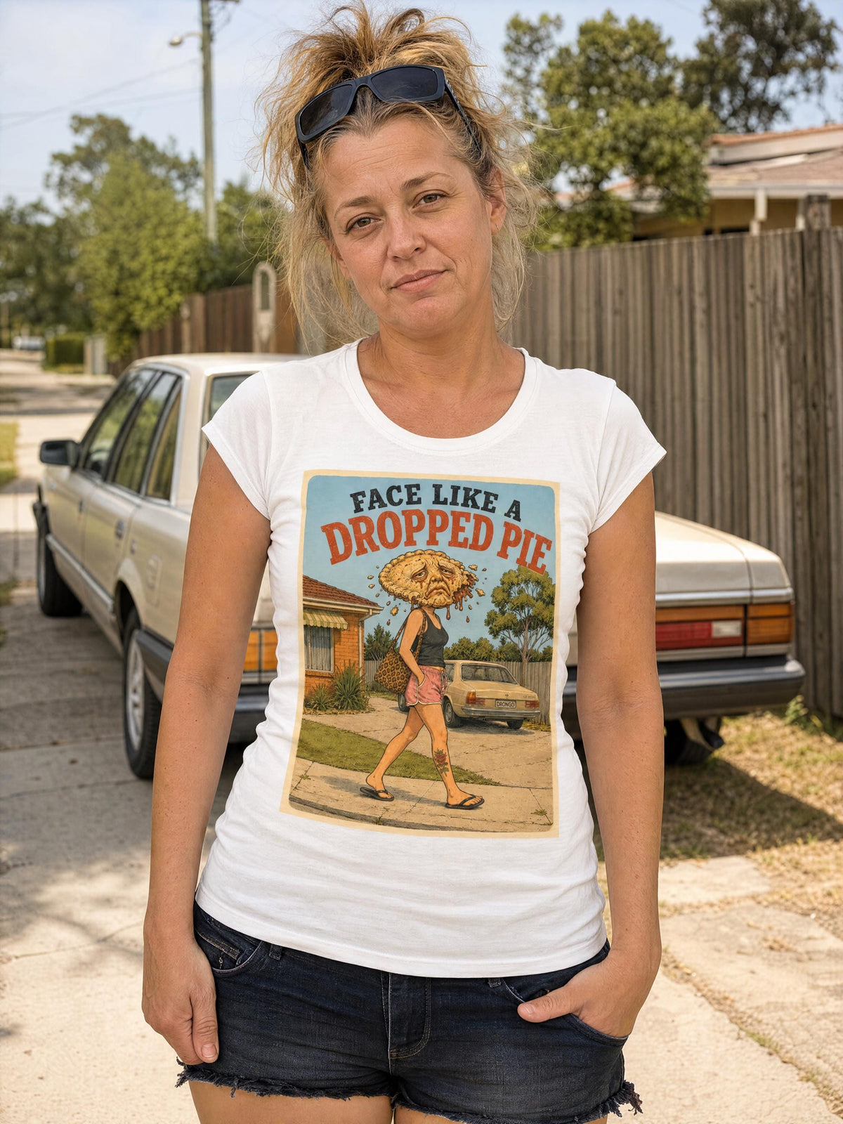 Face Like a Dropped Pie — Women's Tee