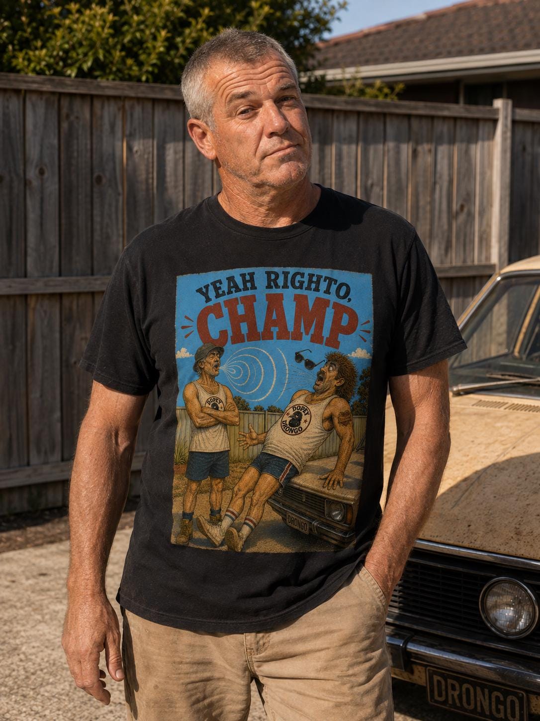 Yeah Righto, Champ — T-Shirt